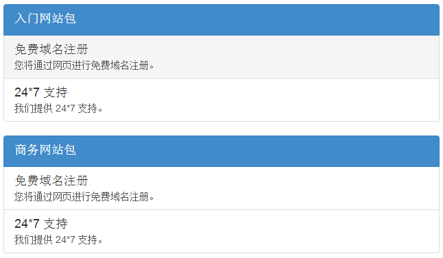 列表组中的自定义内容