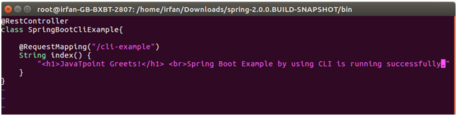 Spring Boot cli 5